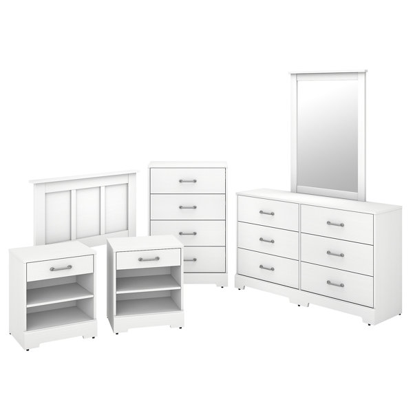 Kathy Ireland Home by Bush Furniture River Brook 4 Piece Bedroom Set